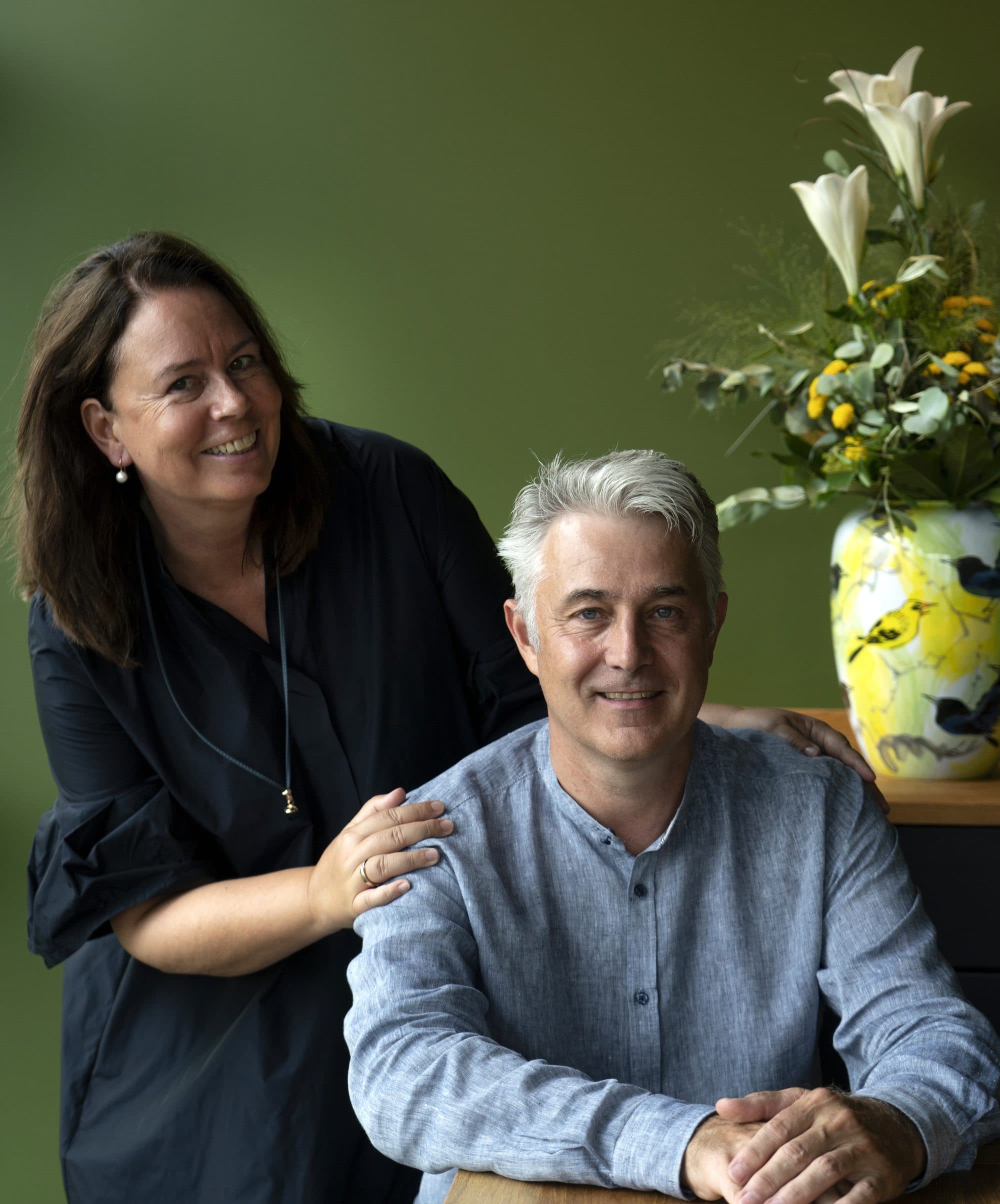 Anja Schott-Engelke und Michael Schott, die Gastgeber der Alpenloge